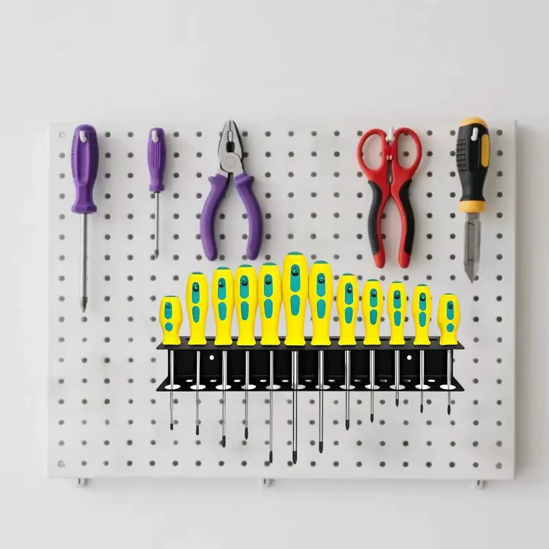 Support mural robuste pour 23 tournevis – Organisateur d'outils à main pour garage et atelier – Accessoire de rangement