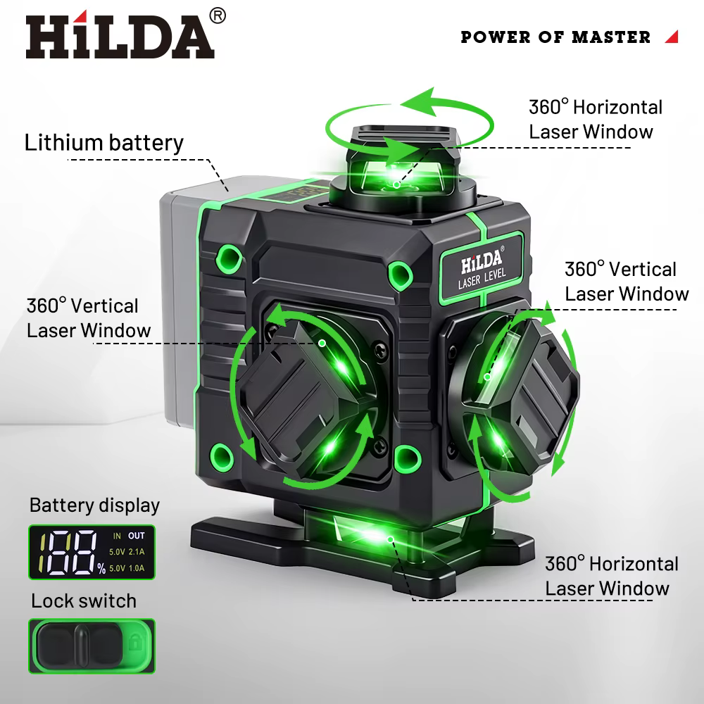 Instrument de niveau laser HILDA 16 lignes 360 °
