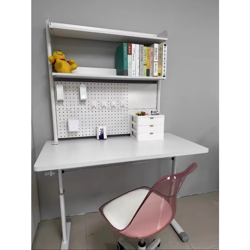 Étagère de rangement de bureau avec panneau perforé