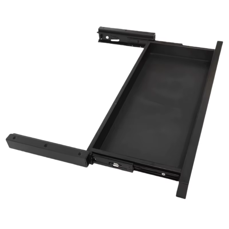 ‌ Tiroir sous bureau 48 cm en ABS, organisateur multifonctionnel, plateau de rangement coulissant pour table d'ordinateur, silencieux pour la maison