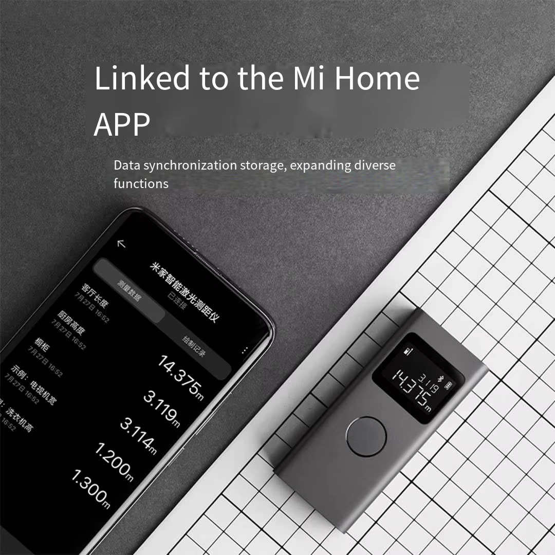 Xiaomi Mijia télémètre Laser intelligent ruban à mesurer fonctionne avec l'application Mi Home