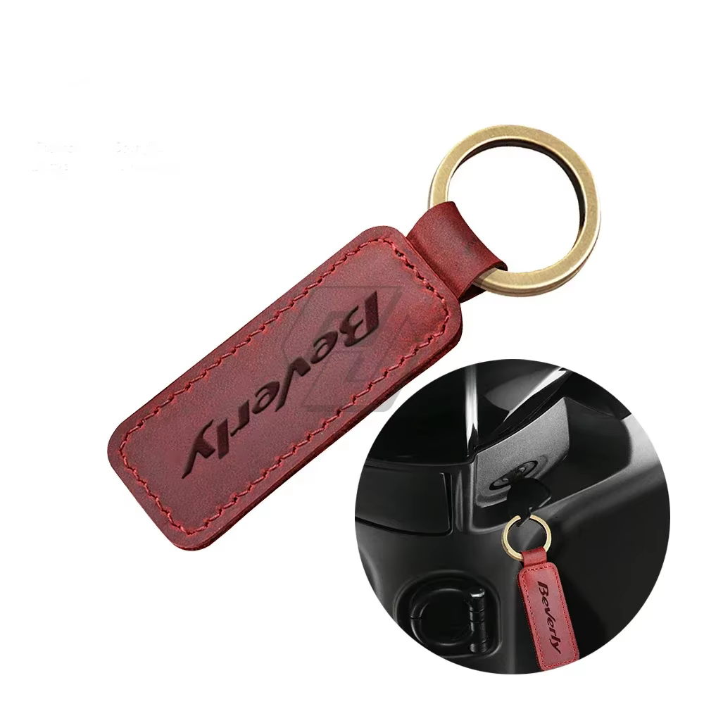 Porte-clés en cuir de vache pour moto et Scooter Beverly 300 S