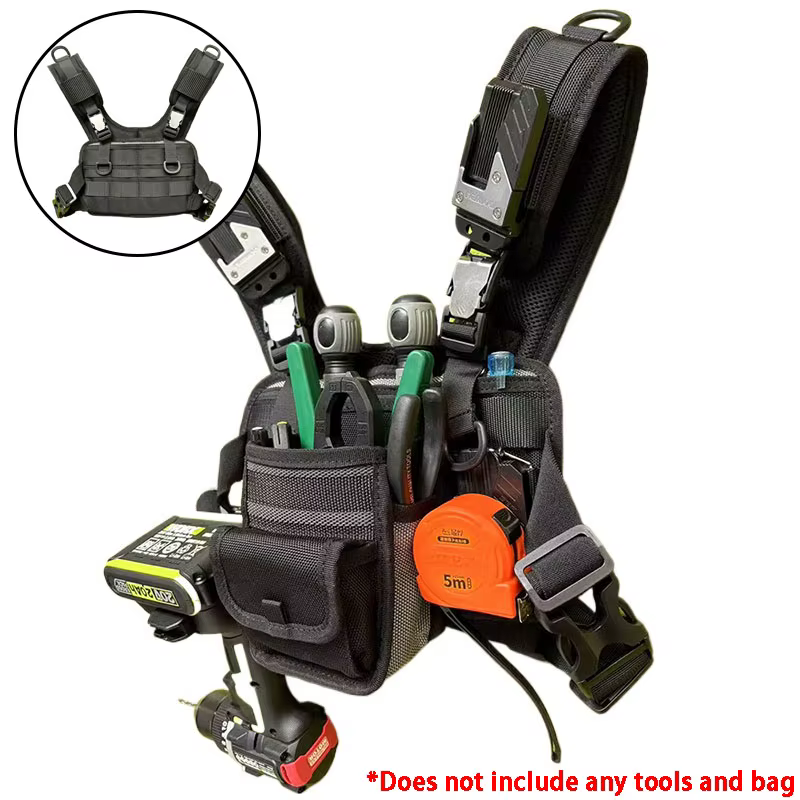 Sac de poitrine de rangement d'outils portables