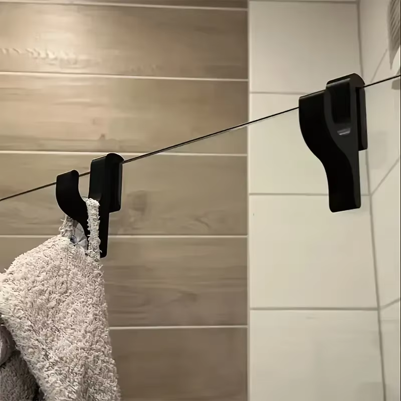 1-3 crochets de porte de douche – Cintre en verre sans cadre de 8 mm