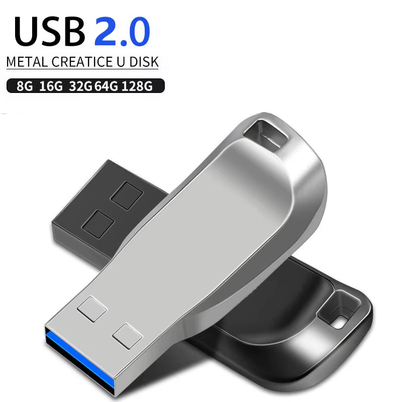 Clé USB 2.0 en métal haute vitesse, clé USB 128, clé USB 2.0, 128 Go, 64 Go, 32 Go, 16 Go, 8 Go, 64 Go, 2.0 Go, nouveau