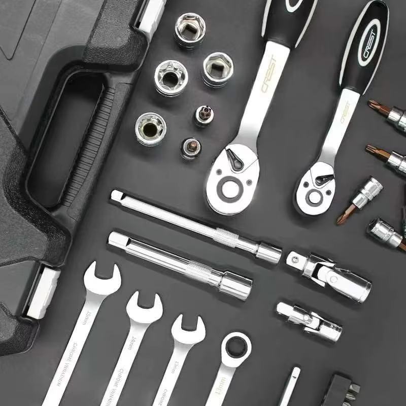 Kit d'outils de réparation automobile avec cliquet et clé à douille Daquan