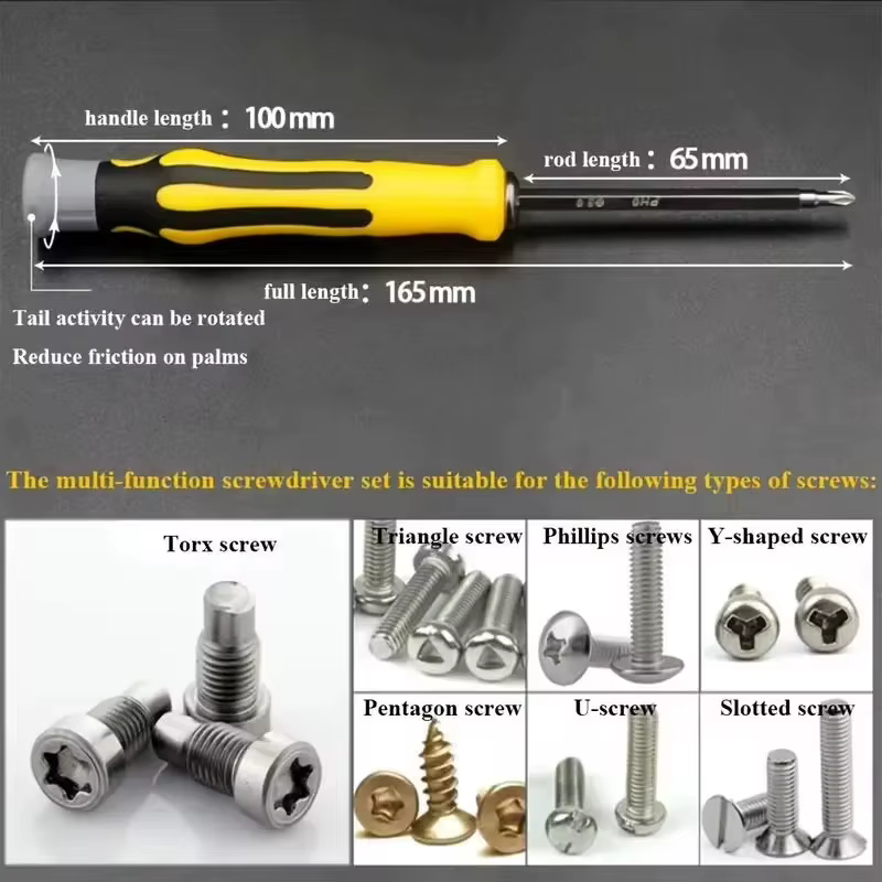 12 types de tournevis multifonctionnels