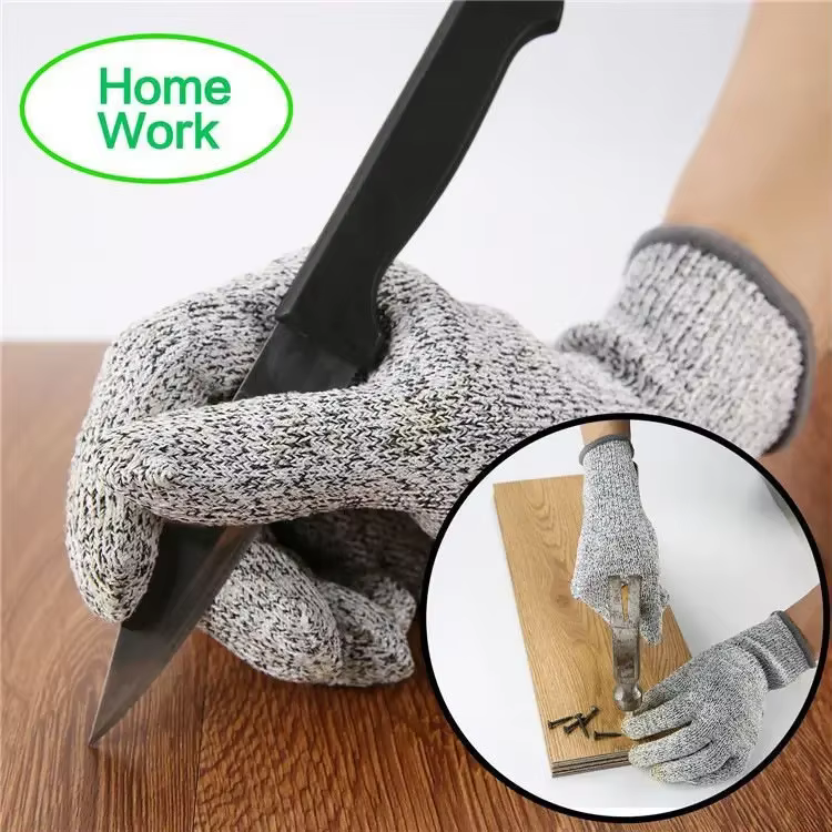 Gants métalliques en fil métallique résistant aux coupures de niveau 5
