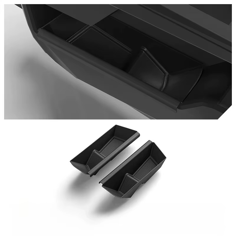 Boîte de rangement latérale pour porte avant Tesla Cybertruck 2026, organiseur de rangement TPE, plateau pour accoudoir de porte, porte-parapluie, boîte à déchets, accessoires de voiture