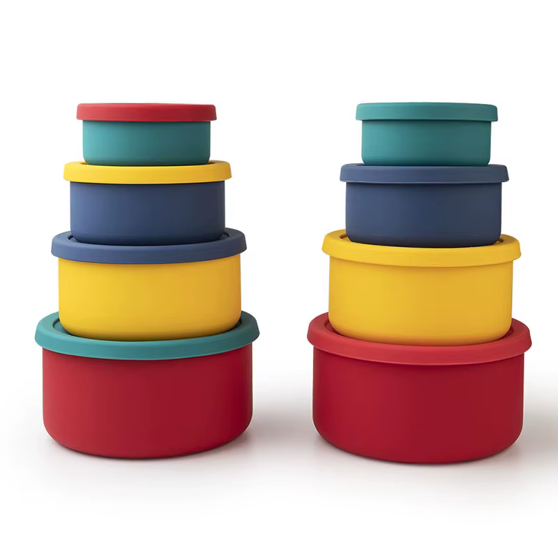 Boîte à lunch ronde en silicone