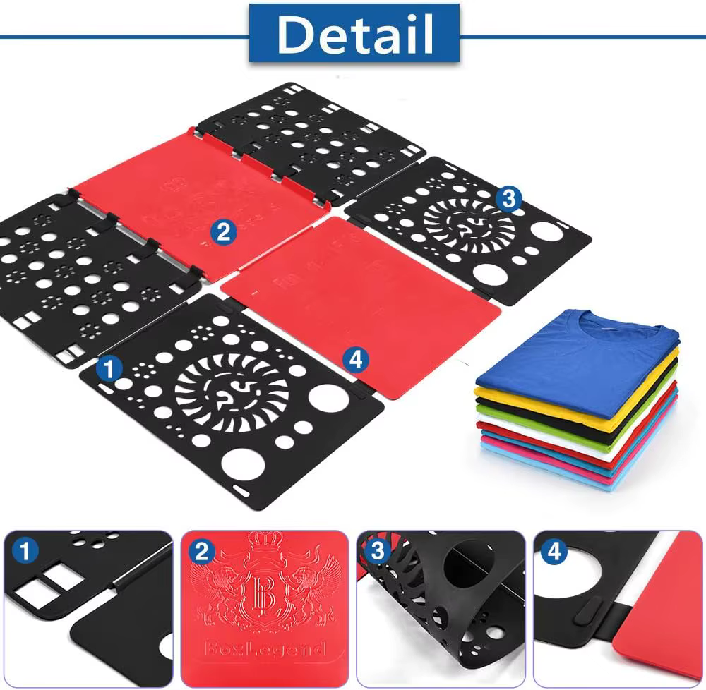 Planche pliante pour chemises, t-shirts, dossier pour vêtements, aide pliante en plastique Durable, planches pliantes faciles et rapides pour adultes et enfants