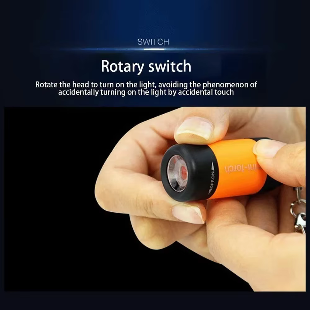 Mini lampe de poche LED aste par USB, lampe de bain multifonctionnelle, porte-clés de poche, étanche, extérieur, randonnée, camping