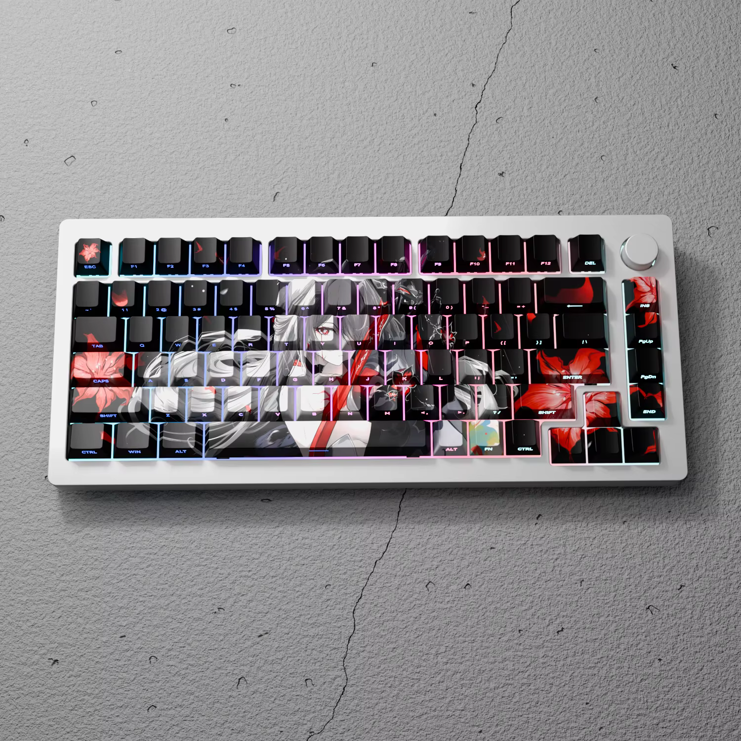 Acheron KeyCaps Star Rail thème mignon PBT cerise profil colorant-Sub personnalisé translucide jeu touches casquettes pour clavier mécanique cadeaux