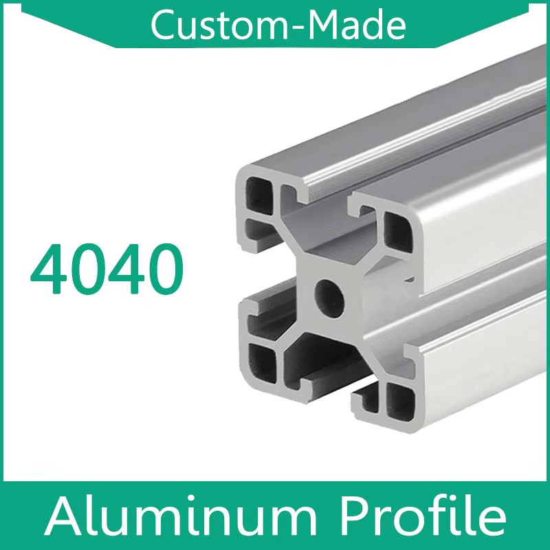 Rail linéaire profilé en aluminium 4040, cadre de bricolage, Extrusion de métaux, pièces d'imprimante 3D CNC, Machine sur mesure, meubles de bricolage 4040