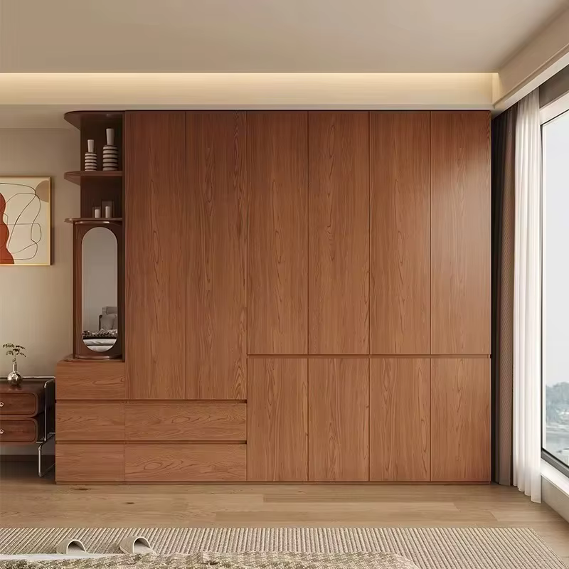 Armoire de Luxe Moderne pour Hôtel, Rangement Suspendu pour Vêtements, Penderie en Bois pour Chambre à Coucher, Meuble de Rangement Gain de Place, Armoire Ropero pour la Maison