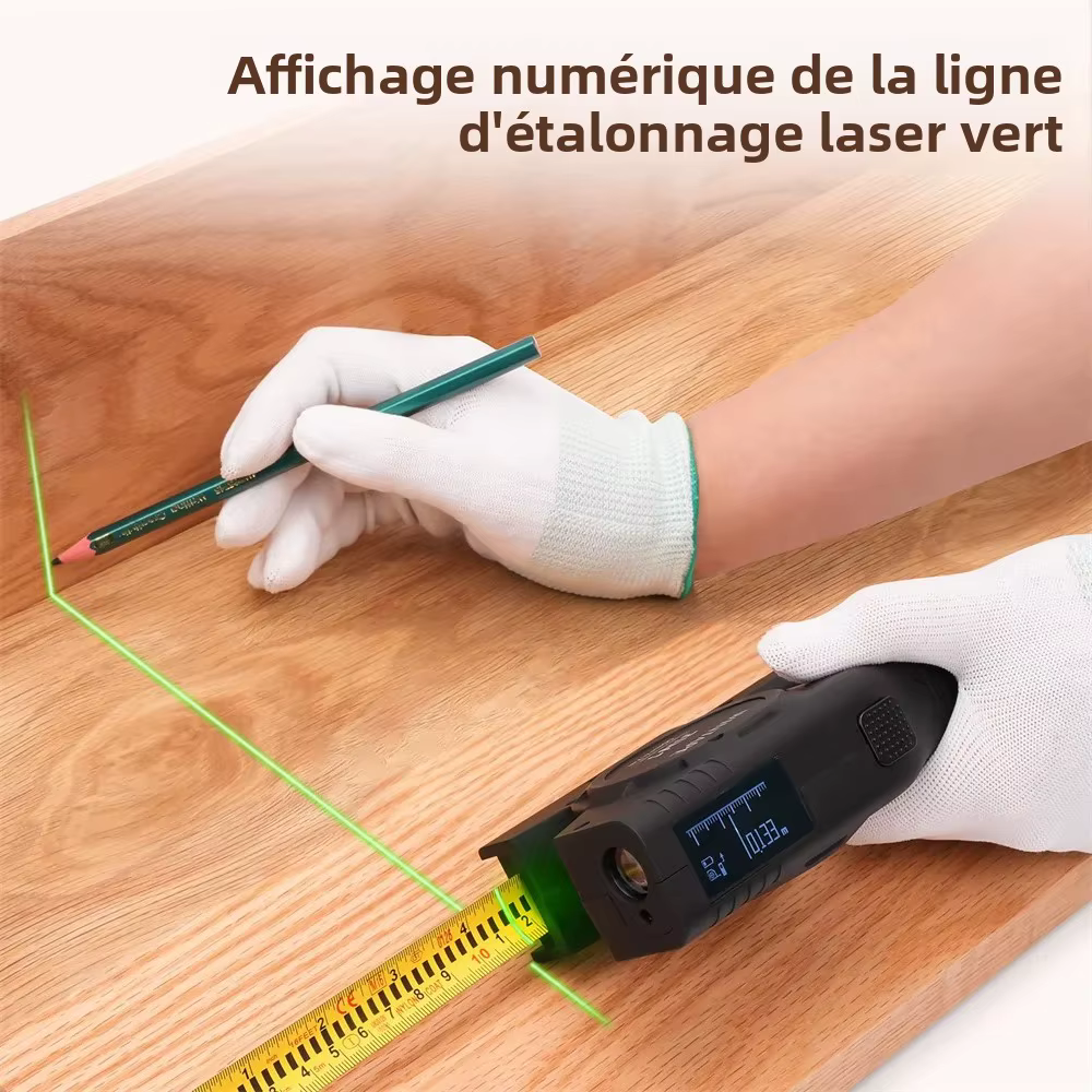 Ruban à mesurer Laser 3 en 1