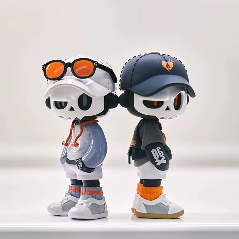 Mr. Bone Camping série boîte aveugle Cool Boy figurine