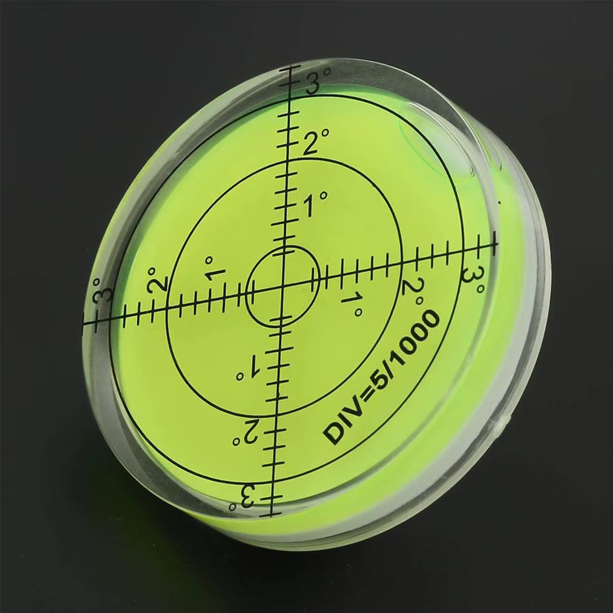 Petit niveau à bulle rond de 60 mm de diamètre
