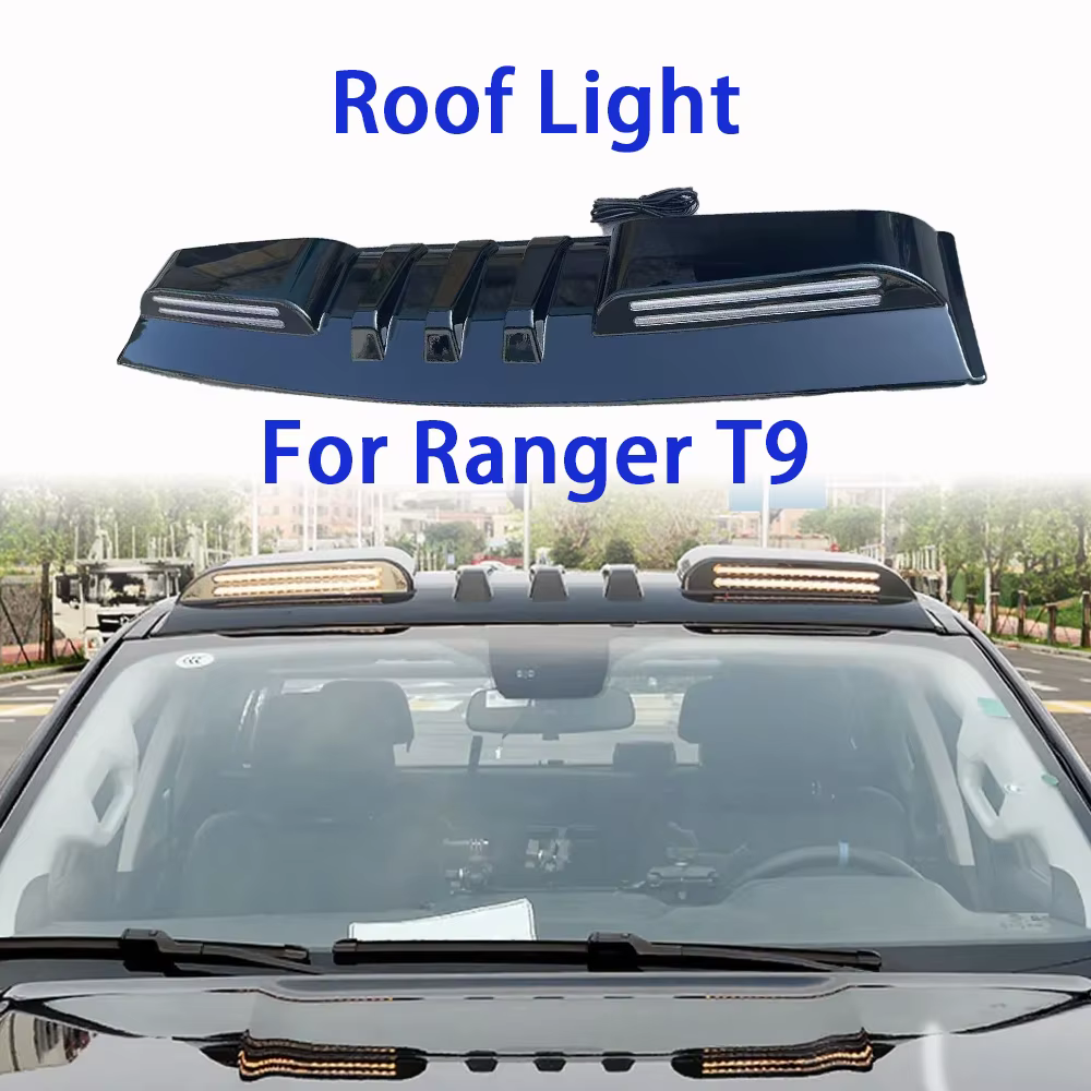 Projecteurs de toit de voiture adaptés à la Ford Ranger T7 T8 T9 2012 – 2024, projecteur iRoof modifié, Kit de projecteur de déflecteur de projecteur tout-terrain