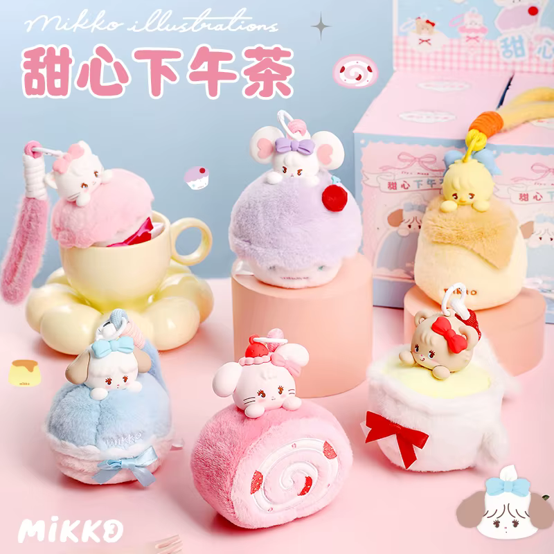 Authentique nouvelle série de thé de l'après-midi Mikko chérie boîte Surprise ornements pendants