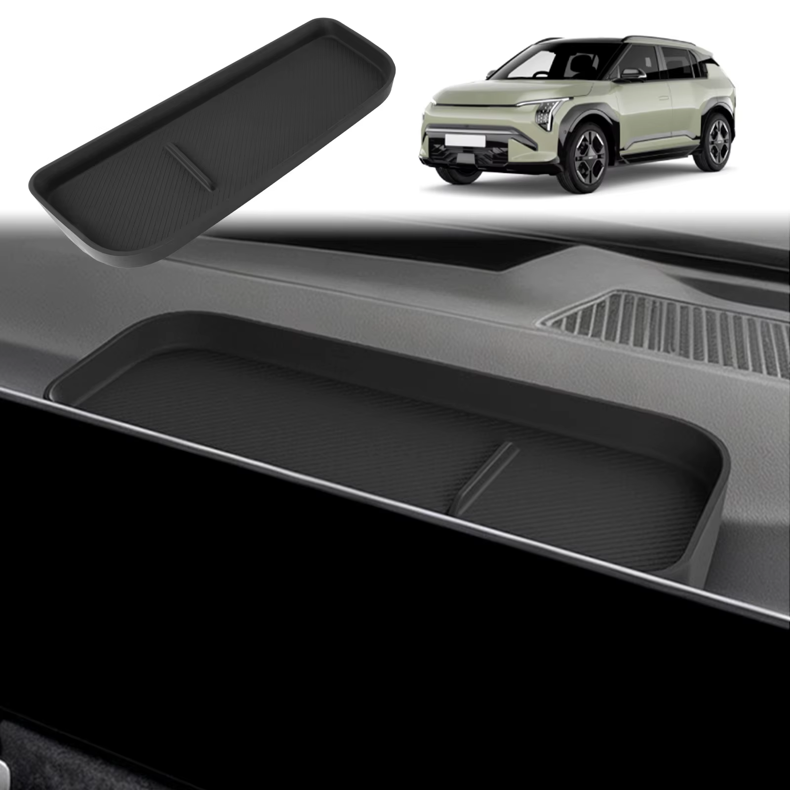 RUIYA pour Kia EV3 GT Line GT 2024 2025 2026 2027 Boîte de rangement pour console centrale de voiture Rangement intérieur pour voiture Accessoires Kia EV3 2025