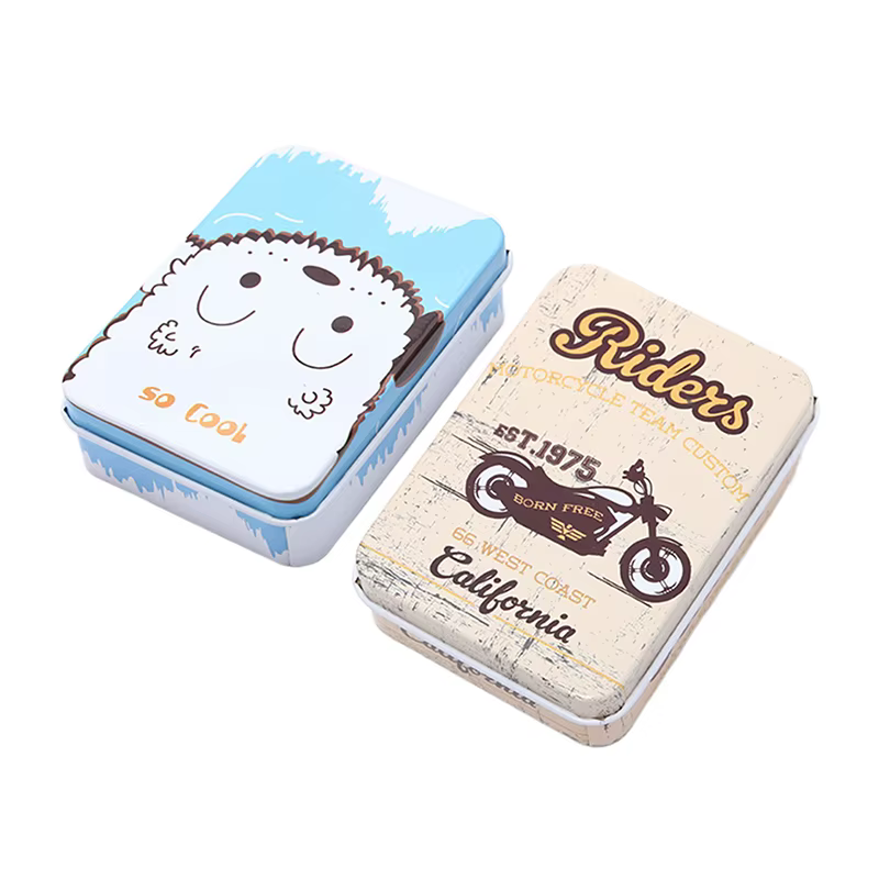 Mini boîte rectangulaire portable avec couvercle