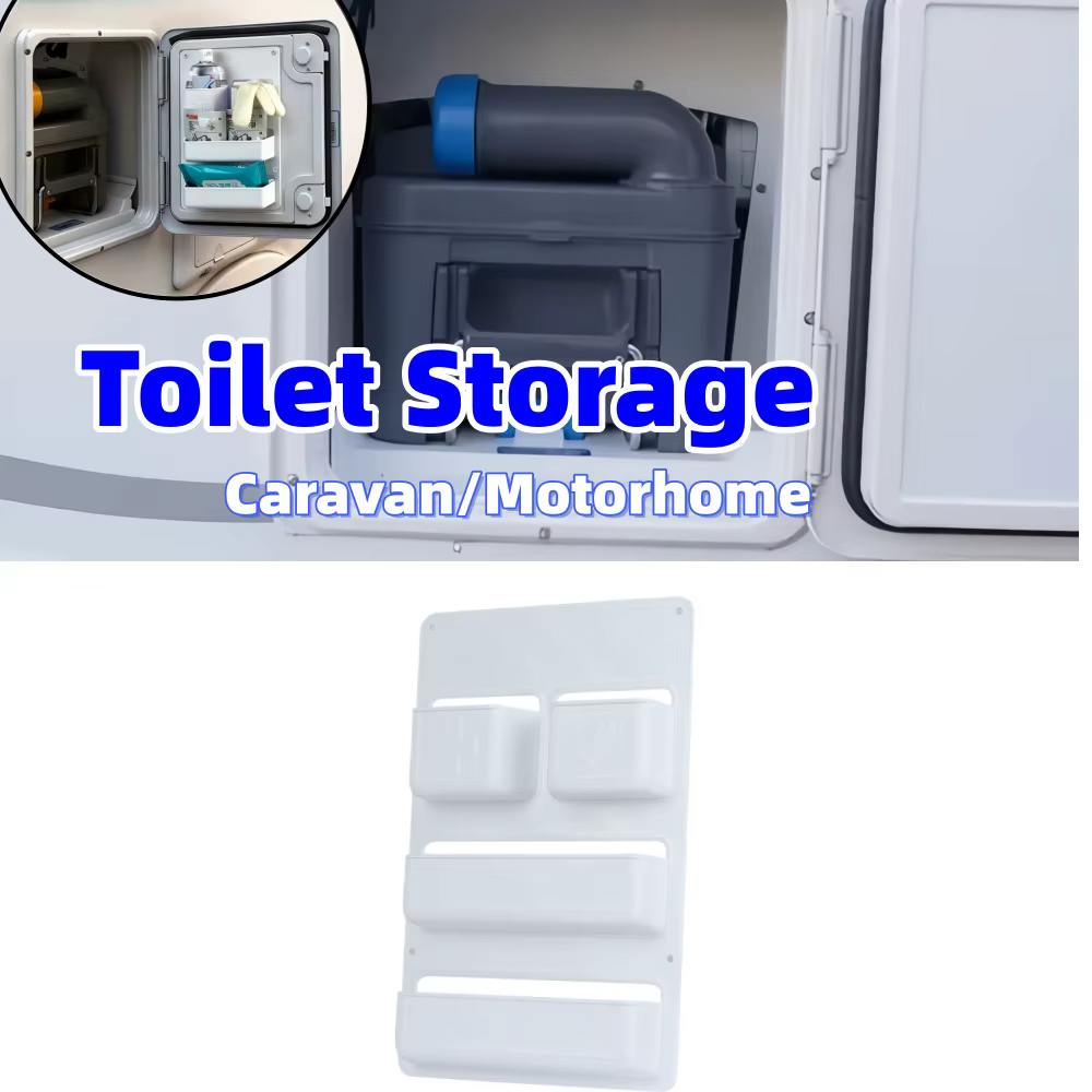 Compartiment de rangement pour toilettes de camping-car, pochette de rangement pour porte, boîte de rangement pour étagère de caravane, organisation pour Thetford