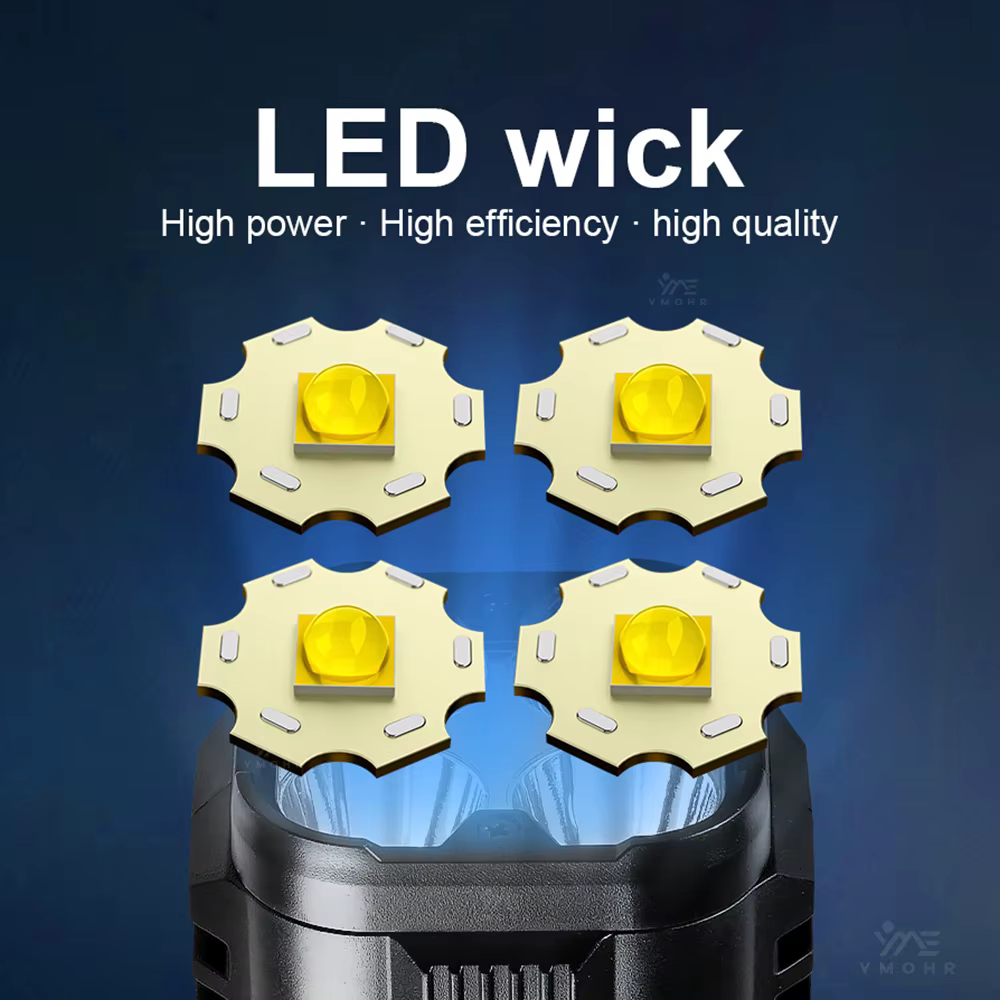 Lampe torche 90000LM longue portée