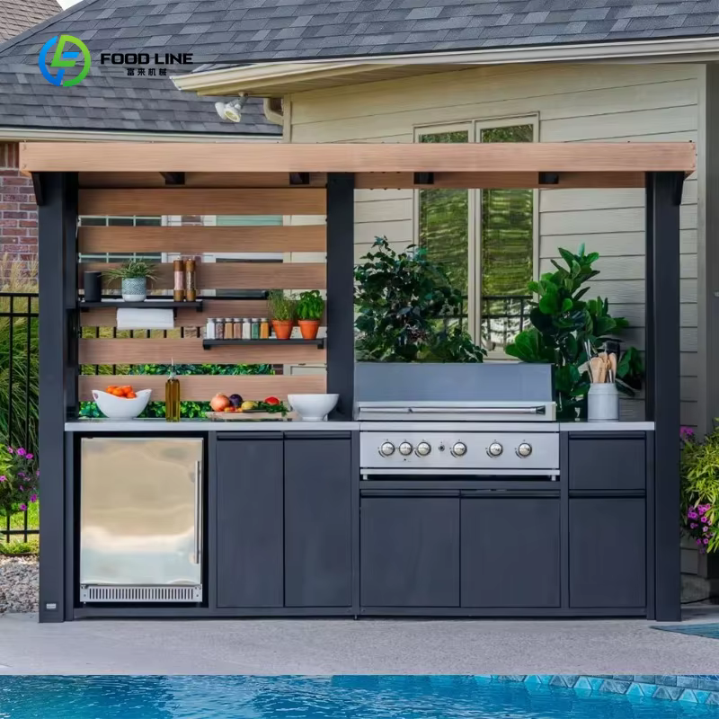 Abri de barbecue extérieur coupe-vent personnalisé