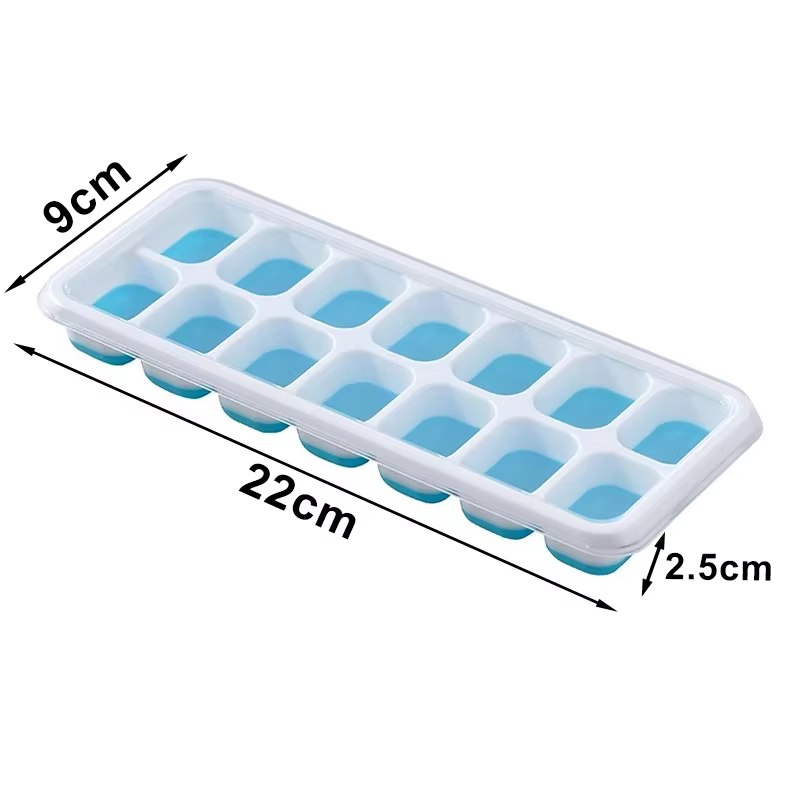 Moule à glaçons en silicone avec couvercle