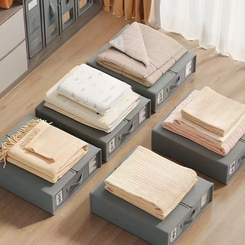 Boîte de rangement de feuilles de tissu Oxford