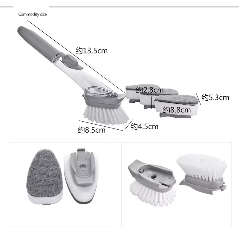 Brosse à livres de cuisine 2 en 1