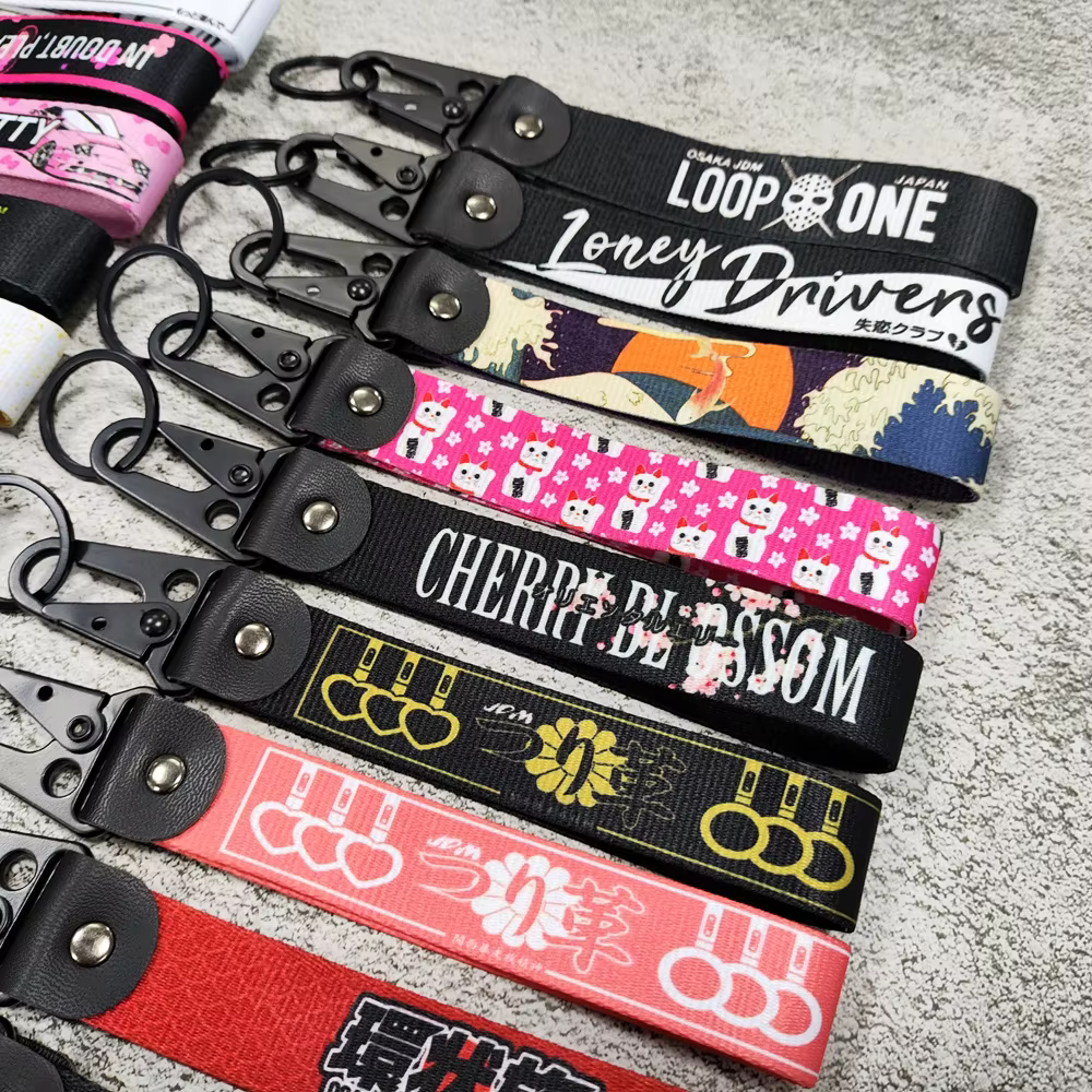 1PC JDM porte-clés voiture de course moto
