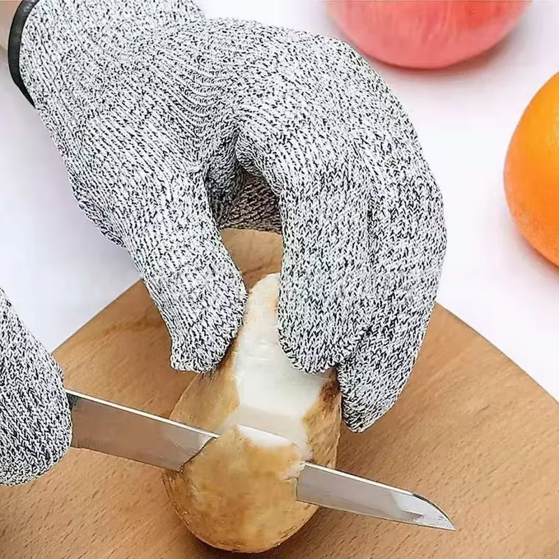 Gants métalliques en fil métallique résistant aux coupures de niveau 5