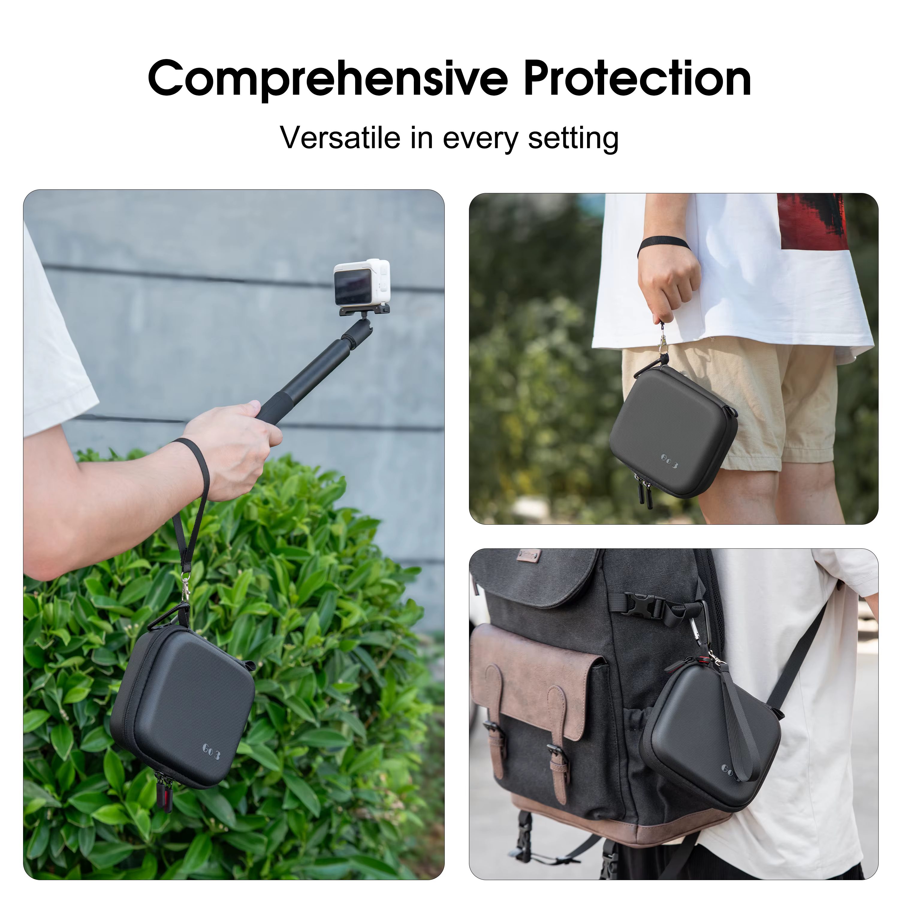 Étui de transport pour Insta360 GO 3S, sac de rangement pour caméra d'action, étui de protection compatible avec les accessoires de caméra d'action Insta360 GO 3S/3