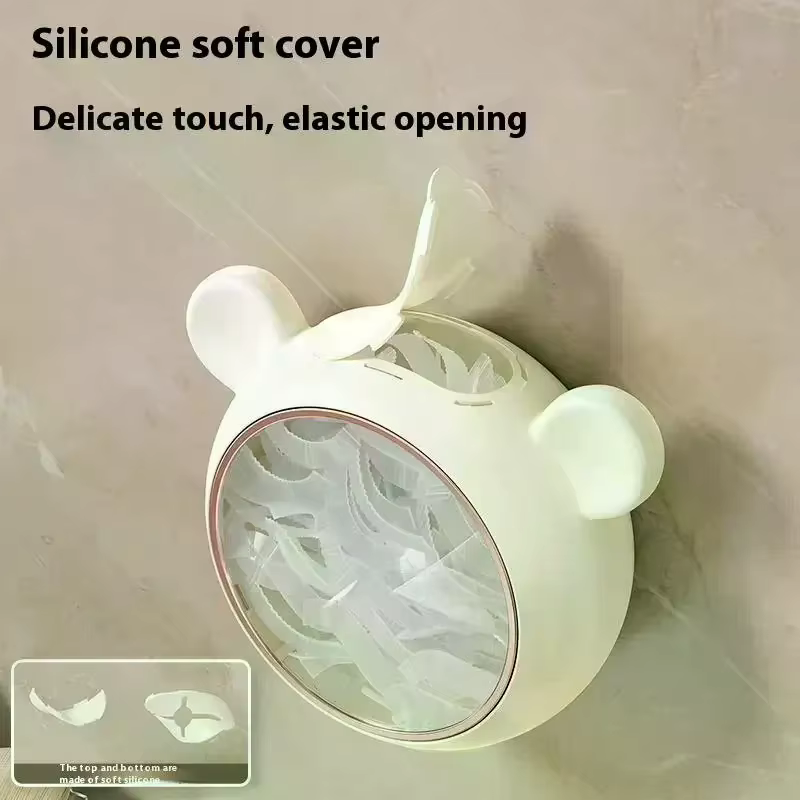 Boîte de rangement d'enveloppe en plastique, Organization de Film alimentaire, boîte anti-poussière murale, support d'enveloppe de couverture alimentaire, couvercle de boîte de rangement de cuisine à