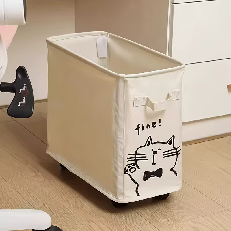 Panier de rangement pour le bureau avec roulettes