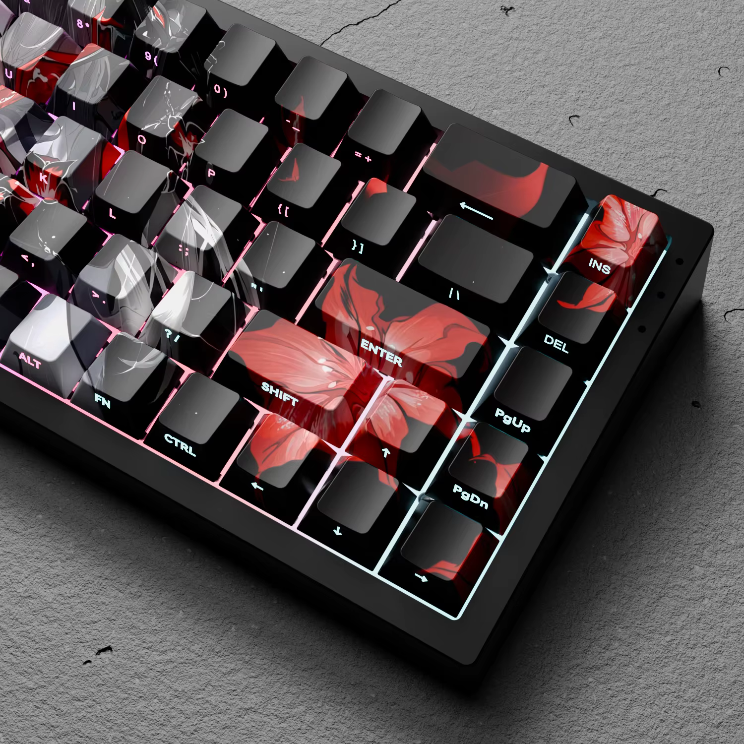 Acheron KeyCaps Star Rail thème mignon PBT cerise profil colorant-Sub personnalisé translucide jeu touches casquettes pour clavier mécanique cadeaux