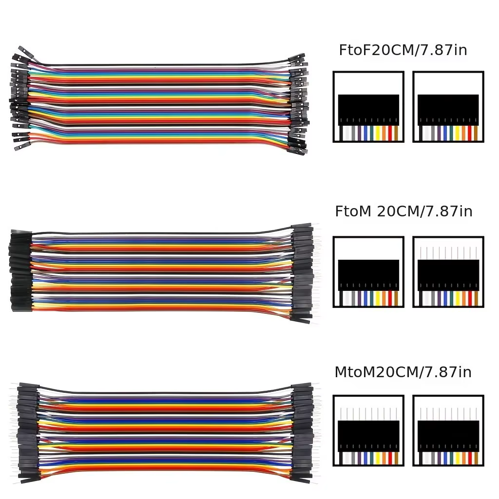 40PIN 20CM Dupont Ligne Mâle