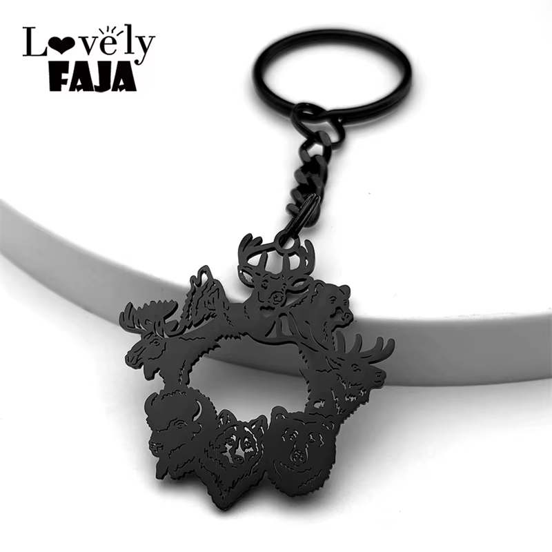 Porte-clés pendentif animaux mignons pour femmes et hommes