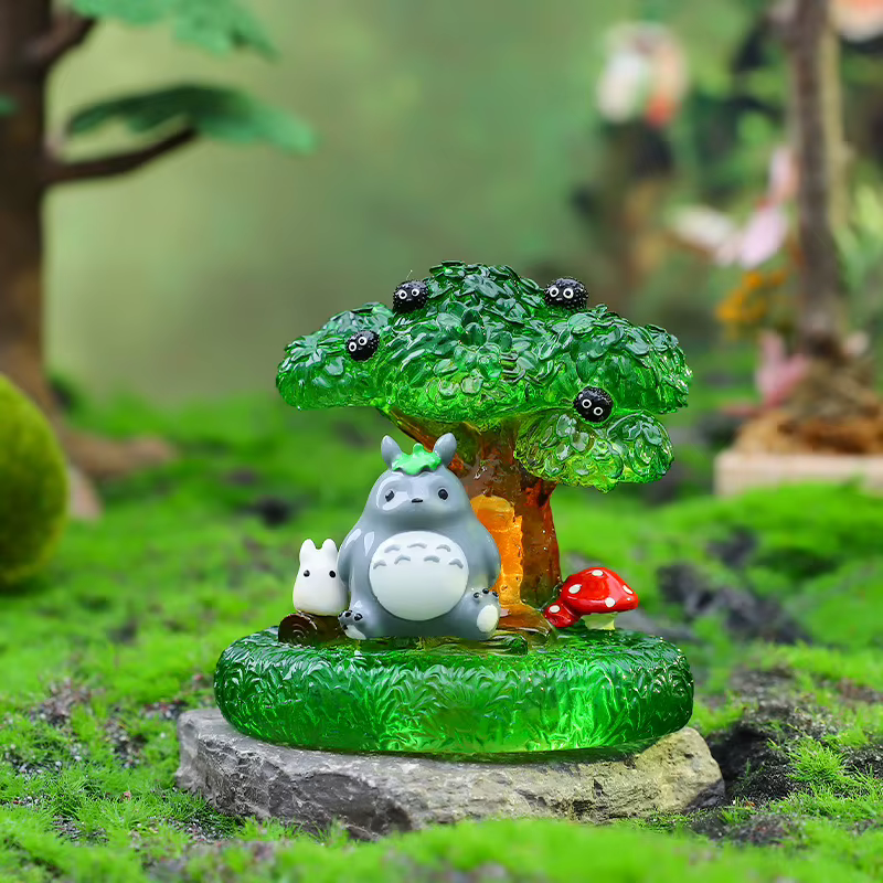 Nouvelle boîte à l'aveugle de contes de fées Miyazaki grand format de bureau transparent lumineux
