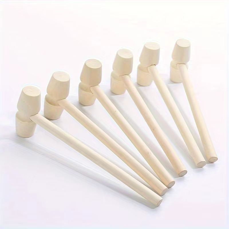 Lot de 10 mini marteaux en bois – Polyvalents pour le chocolat