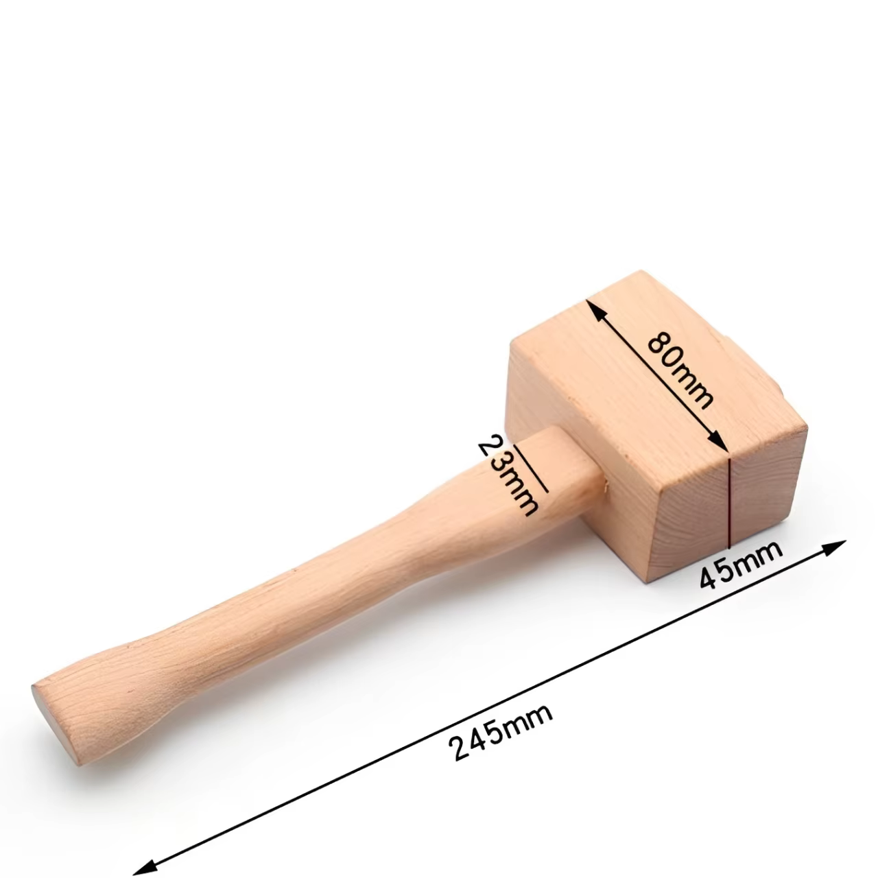 Marteau à tête en bois massif de hêtre