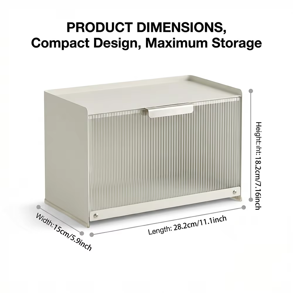Boîte de rangement pour comptoir de salle de bain