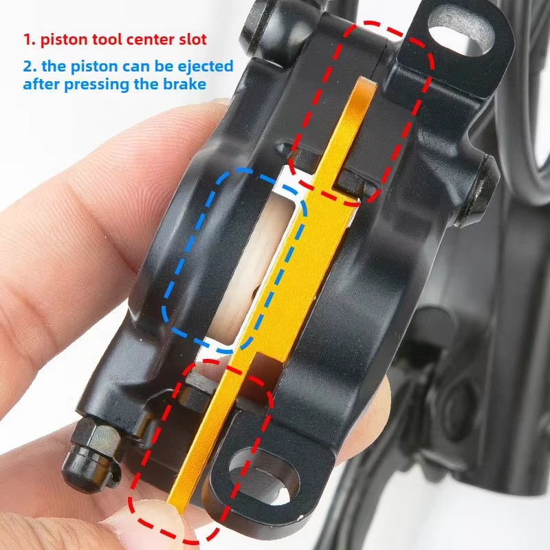 Poussoir de réinitialisation de piston de frein à disque de vélo en aluminium