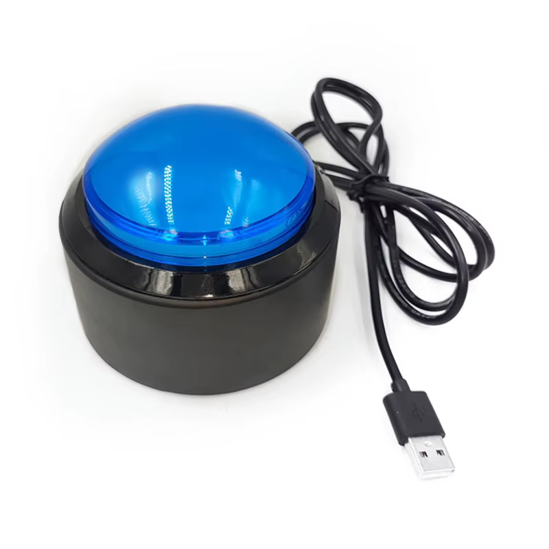 Bouton de loterie USB 100mm, grand bouton Buzzer, tirage de loterie, bouton de souris gauche, espace Ba personnalisé
