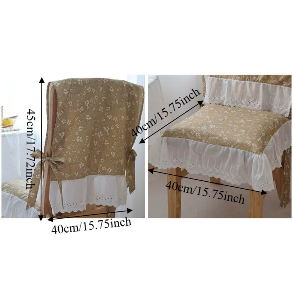 Housse de dossier de chaise de salle à manger vintage
