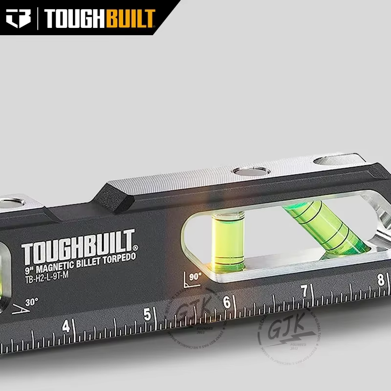 Niveau de torpille à billette magnétique ToughBuilt de 9 pouces - (TB-H2-L-9T-M)