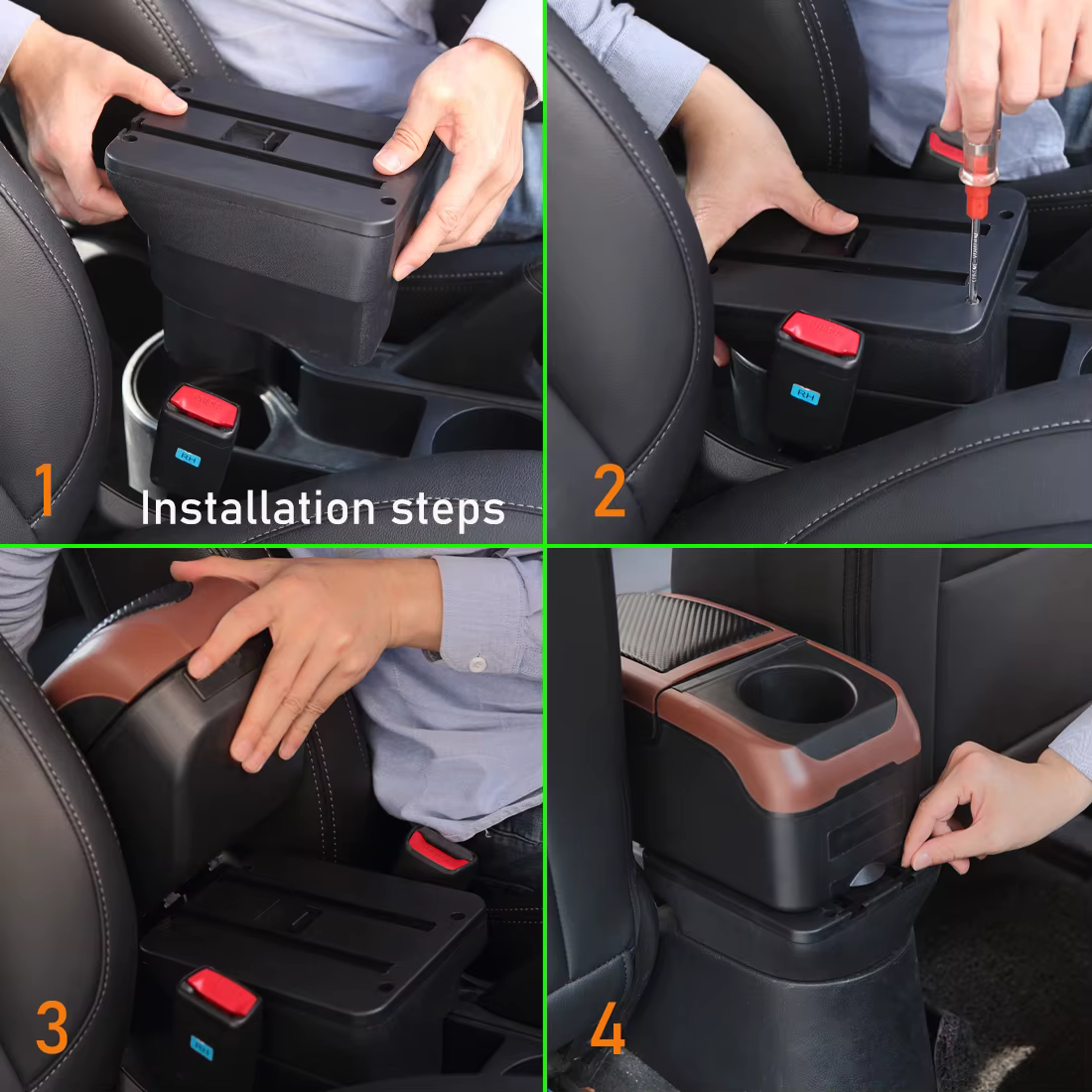 Boîte de rangement pour accoudoir de voiture Nissan Kicks