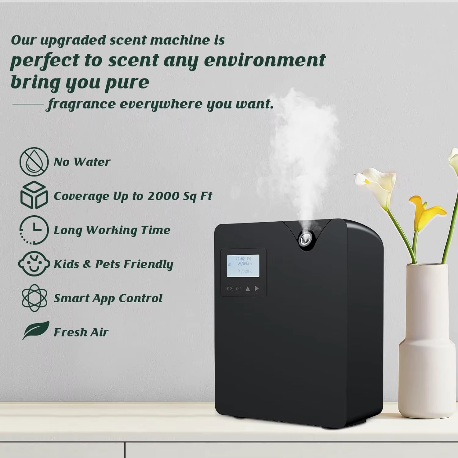 Machine à Air parfumé pour diffuseur d'huile essentielle sans eau à la maison avec technologie intelligente d'air froid